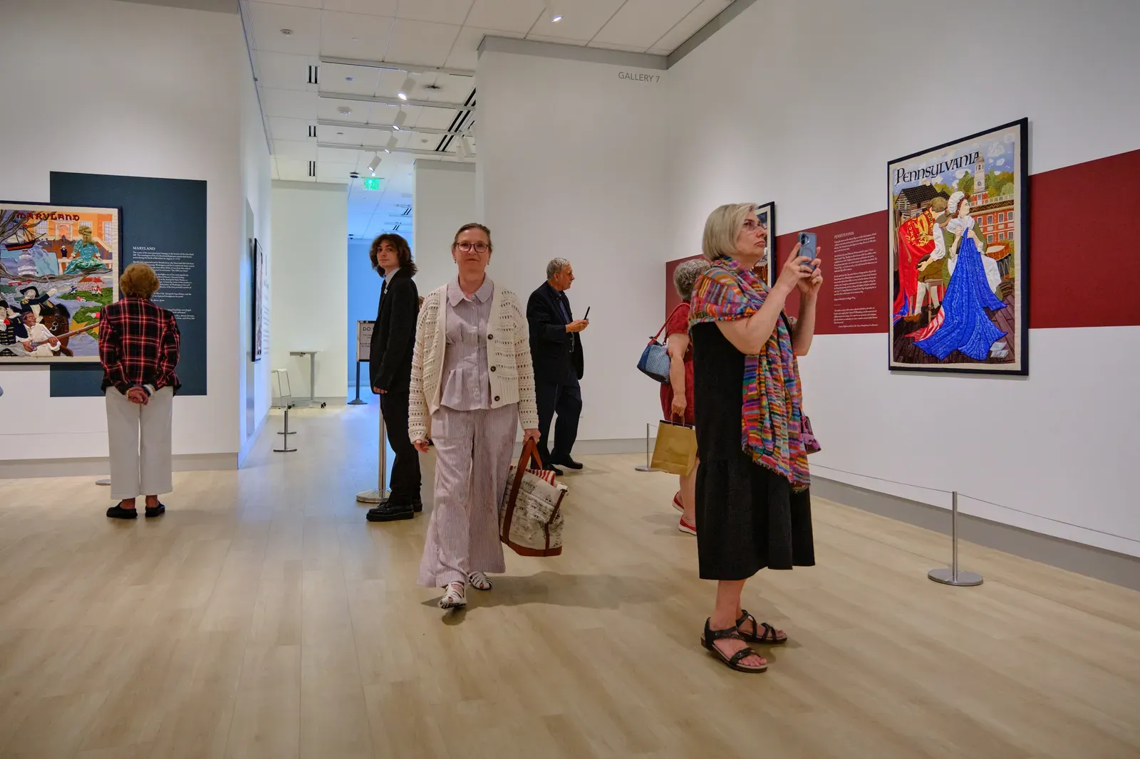 The exhibition installed across the Muscarelle's second-floor galleries