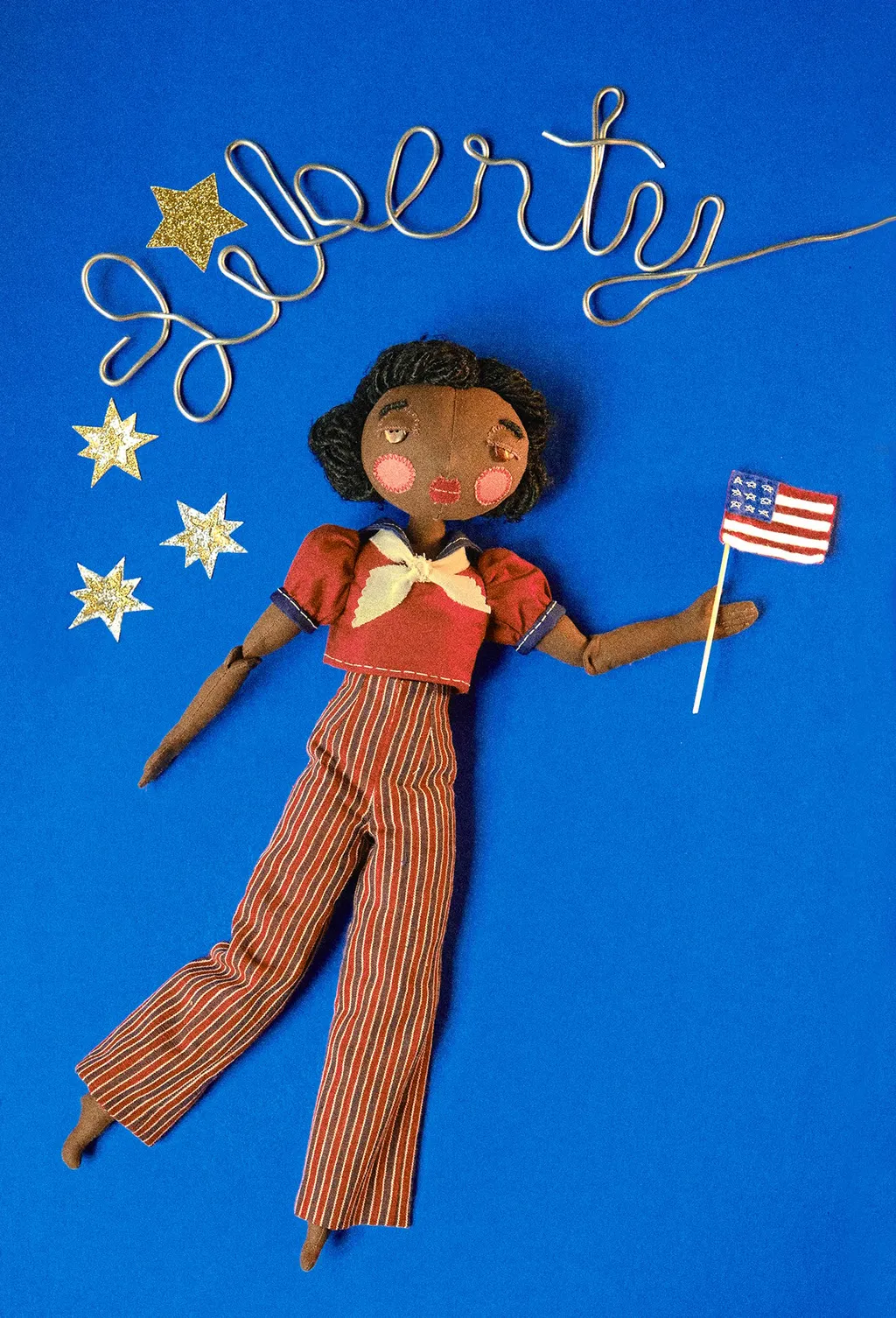 Liberty cloth doll