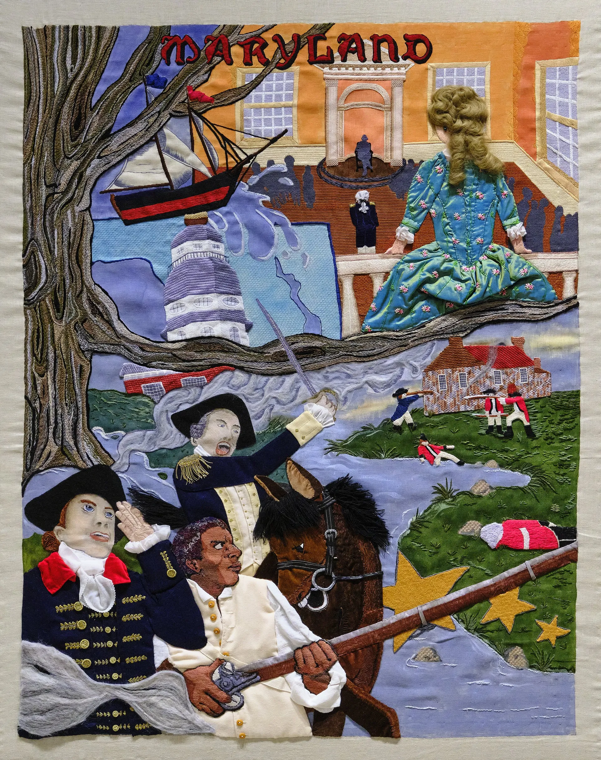 The Maryland tapestry panel