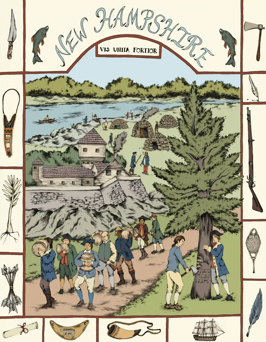 New Hampshire Tapestry Panel